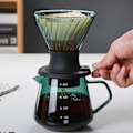 Miniatyrbillede 5 af 5: Nedsænkningsdrypper Switch Glass V60 Hæld over kaffemaskine V-form kaffedrypper og filtre V02