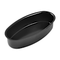 Miniatyrbillede 1 af 5: Oval Bageform Jævnt Opvarmet Kulstofstål Premium Praktisk Bageplade Madlavningsgadget Black
