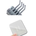 Miniatyrbillede 5 af 5: Krogstyrke Husholdning Bærbar Punching-Free Krog Multifunktionel Foldbar og Roterbar Krog Ramme Væg Krog Blue