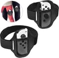 2-pack justerbara elastiska benremmar för Switch Sports och Switch Ring Fit Adventure, kompatibla med Switch Oled-kontroller