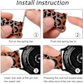 Miniatyrbilde 4 av 5: Metallbånd for erstatning av rustfritt stål for Samsung Galaxy Watch Active 2 Leopard