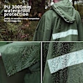 Pikkukuva 4 / 5: Rain Poncho, 3-in-1 monitoiminen sadeviitta sadetakki hupulla retkeilylahjaksi