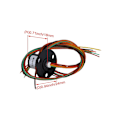 Miniatyrbillede 3 af 3: 200 mm 6 ledninger 2a Ac240v Metal Micro Collector Ring Kapsel Slip Ring Sort