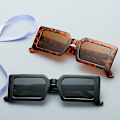Pikkukuva 4 / 5: Vintage Square Frame aurinkolasit Trendikäs Punk Square Pattern Aurinkolasit Naiset Miehet Silmälasit Auto Moto Asusteet Tukkukauppa| | 9