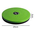 Miniatyrbillede 2 af 5: Body Sculpting Twisting Board Fitness Slankemaskine Roterende Board Kvinde Twisting Exercise Green