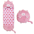 Pikkukuva 1 / 3: Pehmeät ja lämpimät makuupussit tytöille ja pojille 13550cm Pink Cat 135*50cm