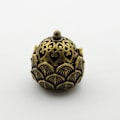 Miniatyrbillede 1 af 4: Mini Messing Lotus Bund røget Røgelsebrænder, Kobber Kan åbne Lotus Røgelse Brænder Desktop Ornamenter, Lille Røgelse Brænder, 31*30mm