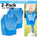 2-PACK 10L Bärbara Hopfällbara Vattenbehållare. Vattenbehållare