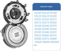 Ersättningsblad för Philips Series 5000 elektriska rakapparater, 6-pack