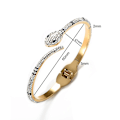 Miniatyrbilde 3 av 3: Snake armbånd åpning Justerbar håndledd armring gaver Gold