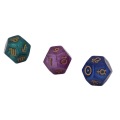 Pikkukuva 9 / 9: 3kpl / set Dichromatic D12 Polyhedral Astrology Dice for Constellation