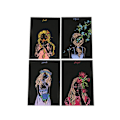 Pikkukuva 2 / 2: 4 kpl 20x14cm Magic Scratch Art -maalauspaperi ja piirustustikku lasten lelu Multicolor