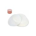 500 ark non-stick papper, diameter 12,5 cm, strimlat biffpapper, hamburgerpanna White