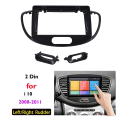 Miniatyrbilde 1 av 5: For I10 2008-2011 9 Tommers 2 Din bil Dashboard Radio Fascia Dash Mp5 Player Dvd Adapter Panel Black