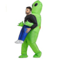 Miniatyrbilde 1 av 3: Oppblåsbar Alien-kostyme for Voksen Morsomme Kostymer Cosplay