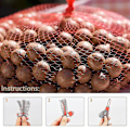 Miniatyrbilde 2 av 5: Pakke med 200 nettposer for frukt og grønnsaker, gjenbrukbare nettposer, handleposer i nett, eggnett, fruktnett, eggnettposer, fruktnett, C-y -t