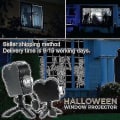 Miniatyrbillede 1 af 5: Window Wonderland Projektor til Halloween & Juleskærm Laser Dj Scenelampe Spotlights Ghost US