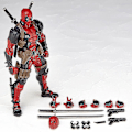 Pikkukuva 1 / 5: X-men Deadpool -patsas, liikuteltavat supersankarihahmot, aseilla, lelut lahjoiksi lapsille, Diy C