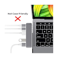 Miniatyrbild 4 av 5: Dubbel typ-c-förlängningsadapter Usb-c 3 hona till hane expansionsadapter 40 gbps Pd 5k video för Pro Ai