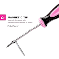 Pikkukuva 3 / 5: Pink Power Magneettinen set - 6-osainen ristipää ja litteäpäällinen set naisille