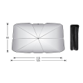 Miniatyrbillede 1 af 5: Universal Bil Solafskærmning Parasol Forrude Solafskærmning Beskytter Auto Solbeskytter Interiør Forrude Solafskærmning Cover| | Small