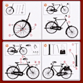 Pikkukuva 3 / 4: Creative Iron Art Pöytäkoristelelut 1:10 Diy Retro Polkupyörämalli, 100 % Uusi DIY
