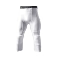 Pikkukuva 1 / 5: Koripalloleggingsit polvisuojalla miehille 3/4-kompressiohousut Urheiluhousut monisuuntaiset White XL