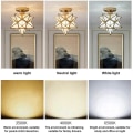 Miniatyrbilde 5 av 5: Taklampe Femspiss stjerne Taklys Gang Gang Balkong Små lamper Strykejern Golden A