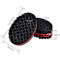 Miniatyrbillede 2 af 5: 2 stk. Hårstylingværktøj Svamp Hår Twist Svamp Twist Curl Brush Svamp Magic Curl Svampebørste Dobbeltsidet to i én Twist Magic Hair Svamp til Hai