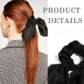 Pikkukuva 3 / 5: 6 kpl Hiusscrunchies Satin Silkrabbit Bunny Ear Bowknot Scrunchie Bobbles Joustavat Hiussolmiot Nauhat poninhäntäpidike Naisten Asusteet