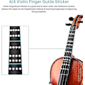 Miniatyrbillede 3 af 5: Sl Violin Finger Guide, 4/4 Violin Notes Sticker, Violin Fingerboard Sticker Fretboard Marker For Beginner10pcs)