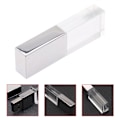 Pikkukuva 1 / 5: Crystal Transparent Led Light Metal USB Flash Drive Pen Drive 32gb USB Memory Stick Disk 16gb