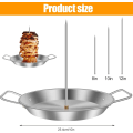 Miniatyrbilde 2 av 5: Rustfri BBQ vertikal grillspyd med 3 erstatningspigger Vertikal spydgrill