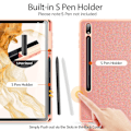 Miniatyrbillede 3 af 5: Til Samsung Galaxy Tab S7 Fe / S7+ Domo Series Læder Taske Pink