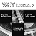 Pikkukuva 5 / 5: Moottoriajoneuvojen osat 4 kpl Auton oven kynnysraapaussuoja Trim Scratch Skoda Octavia Kodiaq Fabia Superb Auton lisävarusteet