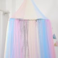 Miniatyrbild 5 av 5: Sänghimmel med ljus Sänghimmel Gardiner för flickor Toddler himmel för flickor Rainbow