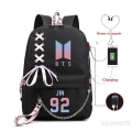 Miniatyrbillede 4 af 4: Kpop Groups Rygsæk Usb Charge Vandtæt Business Skoletaske Teenagere Laptop Travel Daypack Mochila Skoletaske picture color12
