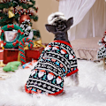Miniatyrbillede 2 af 5: Trykt kæledyr T-shirt Åndbar kæledyr Beklædning til kæledyr Jul Valentinsdag Merry Christmas XS