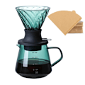 Miniatyrbillede 1 af 5: Nedsænkningsdrypper Switch Glass V60 Hæld over kaffemaskine V-form kaffedrypper og filtre V02