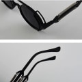 Miniatyrbilde 4 av 5: Retro Klassiske Steampunk Solbriller Uv400 Rund Frame Design Fargede linser Briller Briller Gothic Menn Dame Solbriller Steampunk| | 4