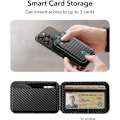 Miniatyrbild 4 av 5: Magnetic Wallet Case, Compatible with MagSafe Wallet, Phone Case with Adjustable Stand for iPhone 16/15/14/13/12, Not
