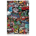 Pikkukuva 2 / 5: Samsung Galaxy Tab A7 Lite 8.7 2021 T220 / T225:lle maalattu 360 astetta pyörivä tabletin case pidikkeellä Graffiti