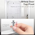 Pikkukuva 4 / 5: Bifold Door Hardware Yksinkertainen asennus Oven saranan tarvikkeet Bi-fold Closet Door -laitteiston korjaustyökalusarja [pb] C