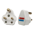 Miniatyrbillede 2 af 5: 5 Amp runde benstik Netstik 3 pinde lysstik til scenebelysning Lampe (sort 5 stk) (a-1b) White 10