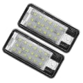 Miniatyrbillede 1 af 5: Bil LED Nummerpladelys Lampe Hvid Kompatibel - A3 S3 8p A4 B6 B7 A5 A6 4f Q7 A8 S8 C6