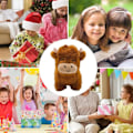 Miniatyrbillede 3 af 5: Adopter et Highland Cow Plys, søde ko-udstoppede dyr Fluffy Cow figurlegetøj