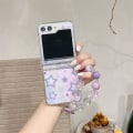 Miniatyrbild 3 av 4: Z Flip 5 Case, Cute Star Case Kompatibel Samsung Galaxy Z Flip 5 med armband Smal stötsäker cover