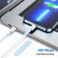Pikkukuva 5 / 5: USB C - Lightning -kaapeli 2 m, 2 kpl iPhonen laturin kaapeli 2 m Apple USB C -laturiin Z