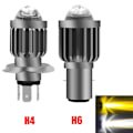 Pikkukuva 2 / 5: Ba20d H6 Led moottoripyörän ajovalo | Ba20d Led ajovalaisin moottoripyörä - Ba20d H6 H4 Led H4 Three Claw White