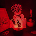 Miniatyrbillede 3 af 5: 3d Illusion Led Natlys Jujutsu Kaisen Anime Figur Gojo Satoru Farverig Soveværelsesbord Dekoration Manga Fødselsdagsgave Pxjd
